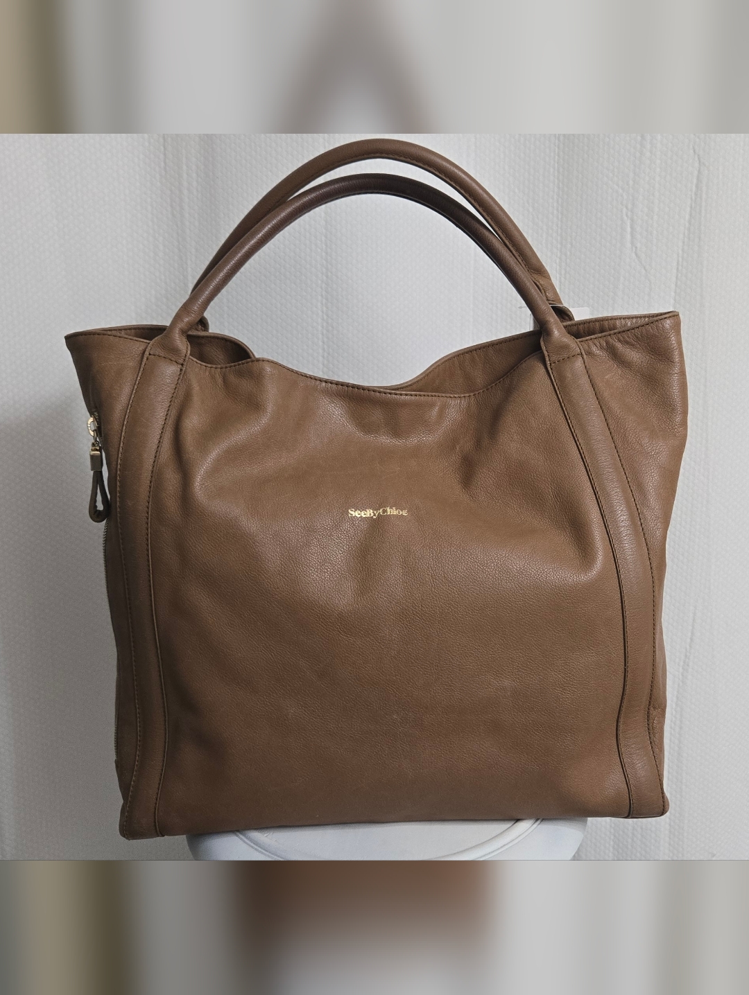 Guc See By Chloe Brown Leathee Harriet Tote Bag